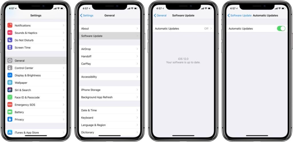 how to update iphone ios