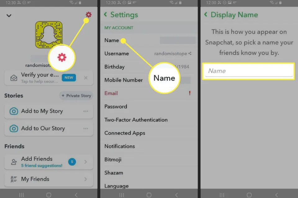 How to Change Your Snapchat Display Name
